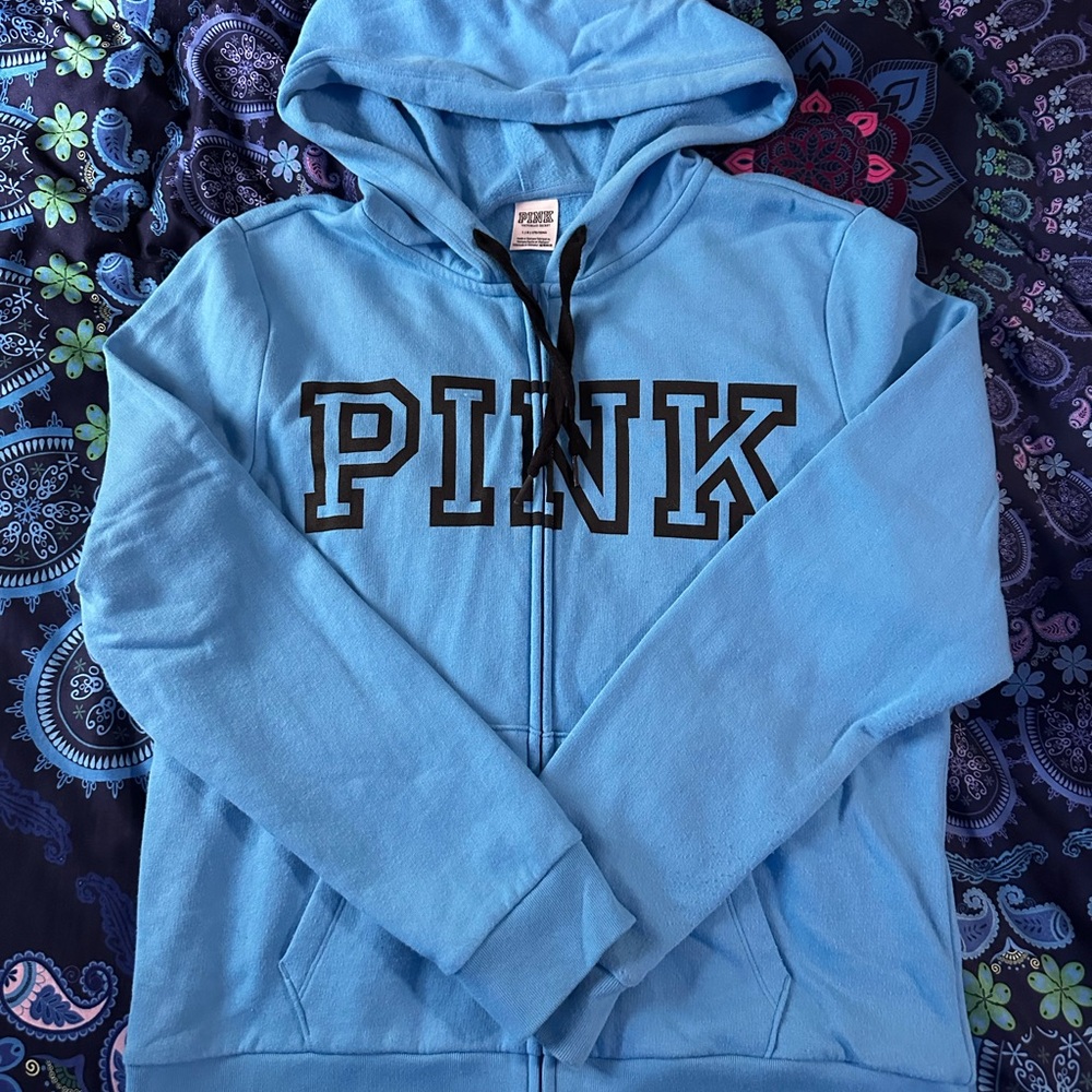 PINK Victoria's Secret Blue Zip-Up Jacket